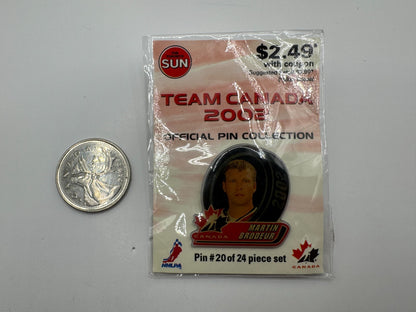 Martin Brodeur Team Canada 2002 NHLPA Hockey Lapel Pin
