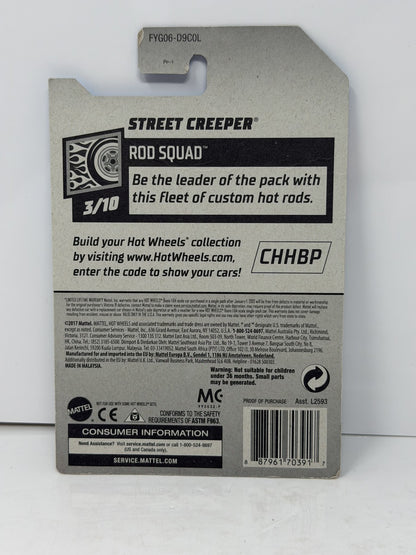Hot Wheels Super Treasure Hunt Street Creeper Rod Squad 1:64 Diecast STH