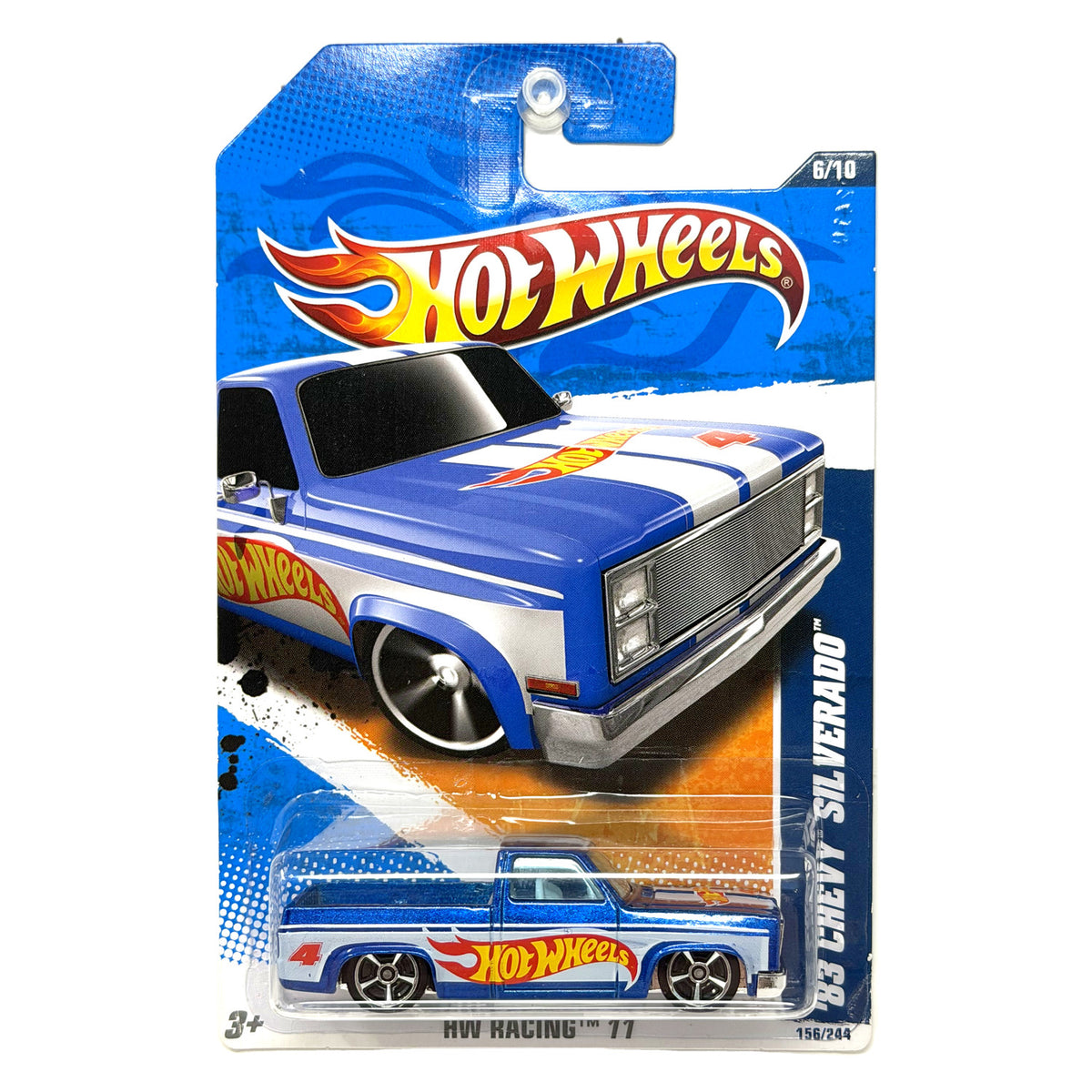 Hot Wheels HW Racing 2011 1983 Chevy Silverado 1:64 Diecast Blue