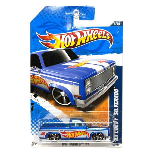 Hot Wheels HW Racing 2011 1983 Chevy Silverado 1:64 Diecast Blue