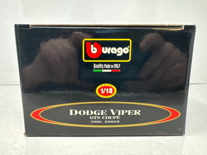 Bburago Dodge Viper GTS Coupe Gold Collection 1:18 Diecast