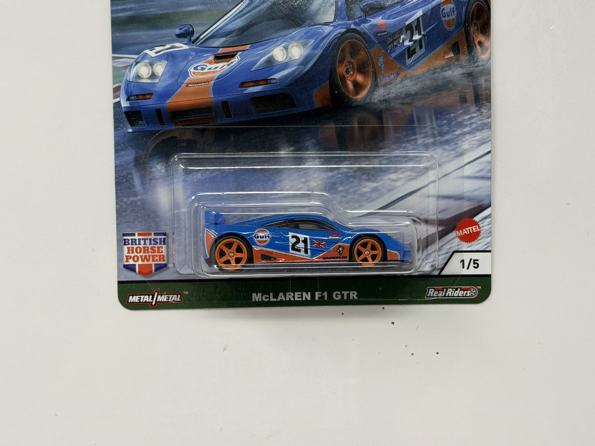 Hot Wheels Premium British Horse Power McLaren F1 GTR 1:64 Diecast