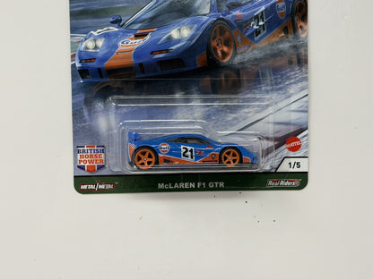 Hot Wheels Premium British Horse Power McLaren F1 GTR 1:64 Diecast