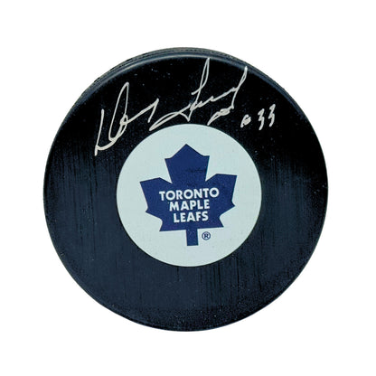 Doug Favell Toronto Maple Leafs Signed NHL Autograph Puck Silver Auto