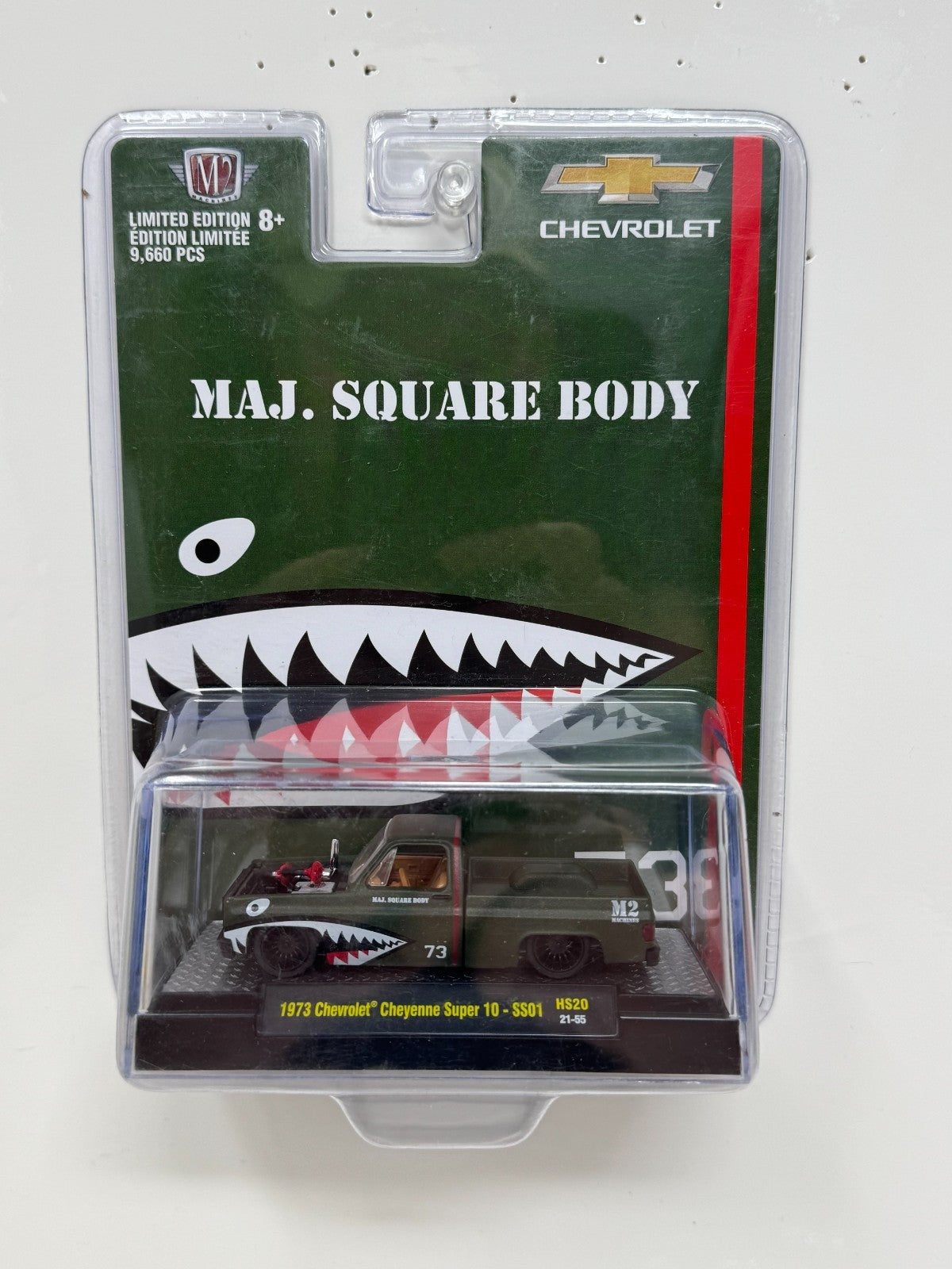 M2 Machines Maj. Square Body 1973 Chevrolet Cheyenne Super 10 1:64 Diecast