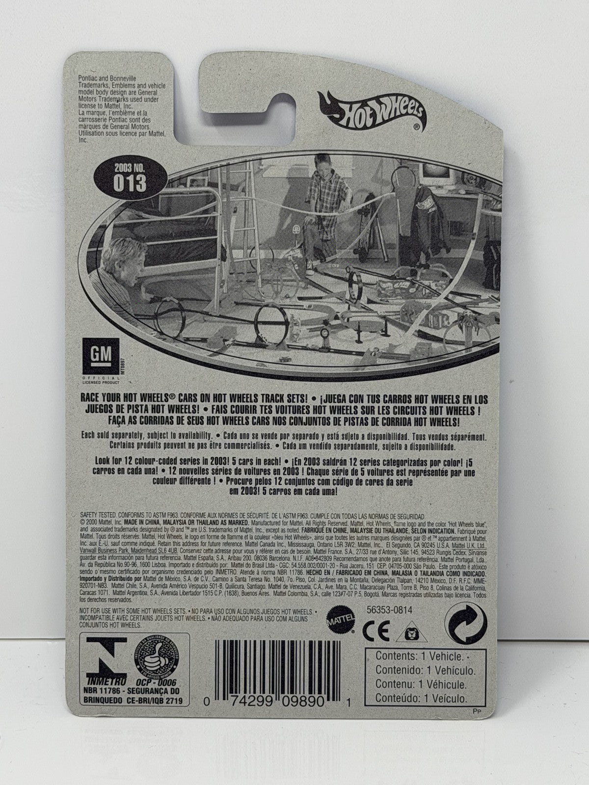 Hot Wheels 1965 Pontiac Bonneville 1:64 Diecast Blue