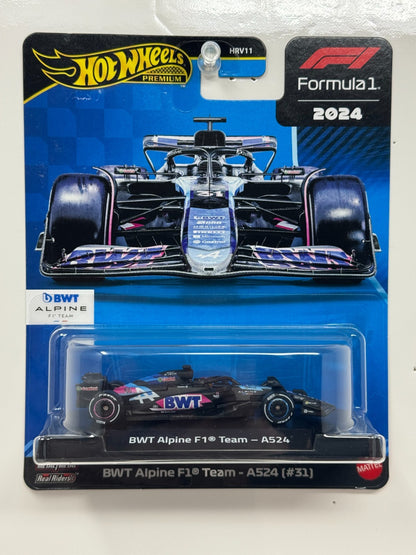 Hot Wheels Premium Formula 1 BWT Alpine F1 Team A524 #31 1:64 Diecast
