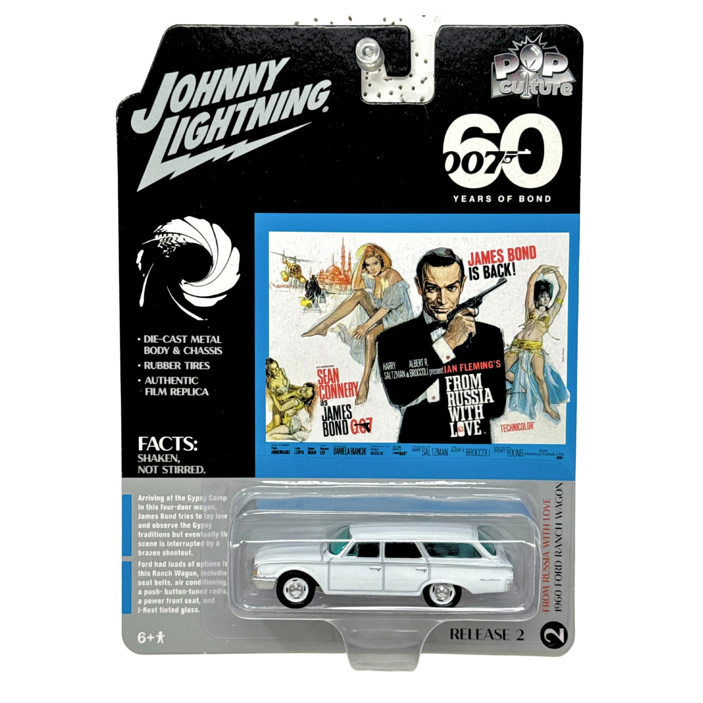 Johnny Lightning 007 James Bond 1960 Ford Ranch Wagon 1:64 Diecast