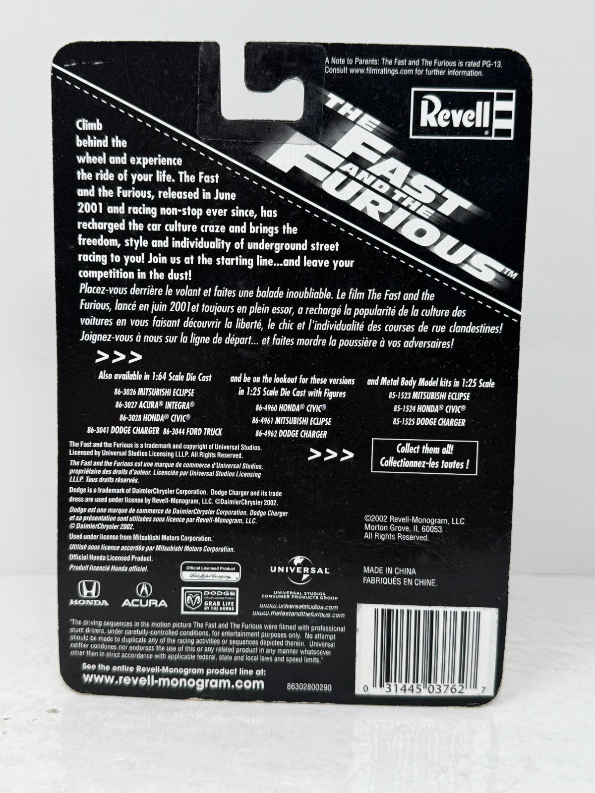 Revell Fast and the Furious Honda Civic Issue #102 1:64 Diecast