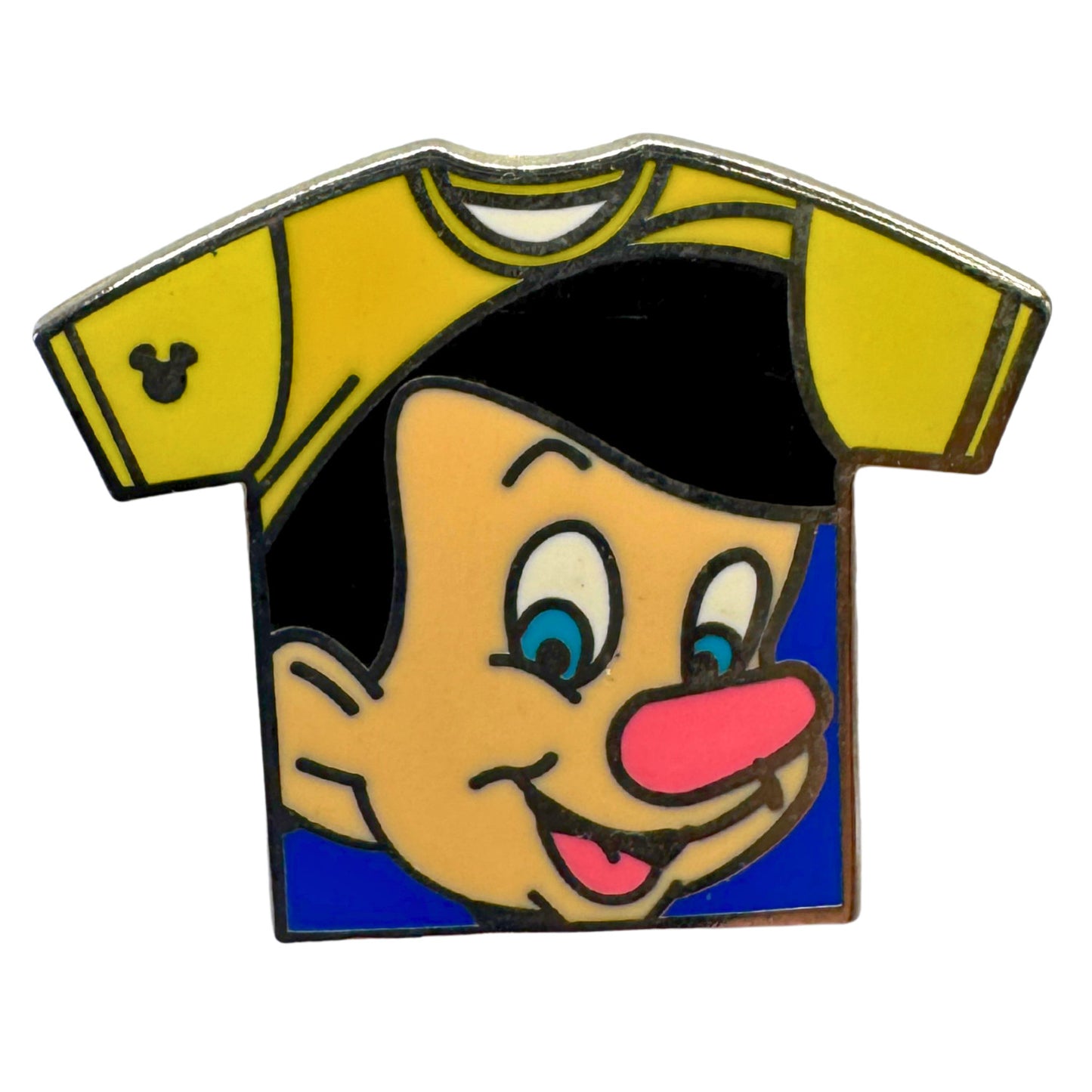 WDW Disney T-Shirt Collection Pinocchio Hidden Mickey Trading Pin DC1S3