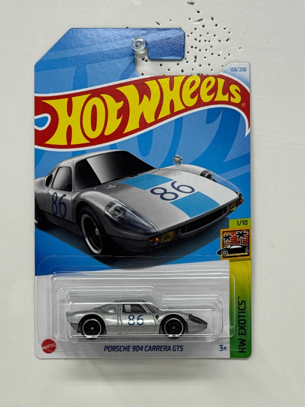 Hot Wheels Exotics Porsche 904 Carrera GTS 1:64 Diecast Silver