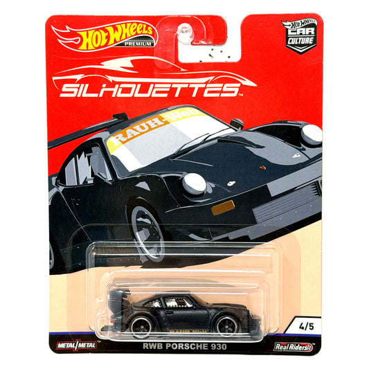 Hot Wheels Premium Silhouettes RWB Porsche 930 1:64 Diecast Black