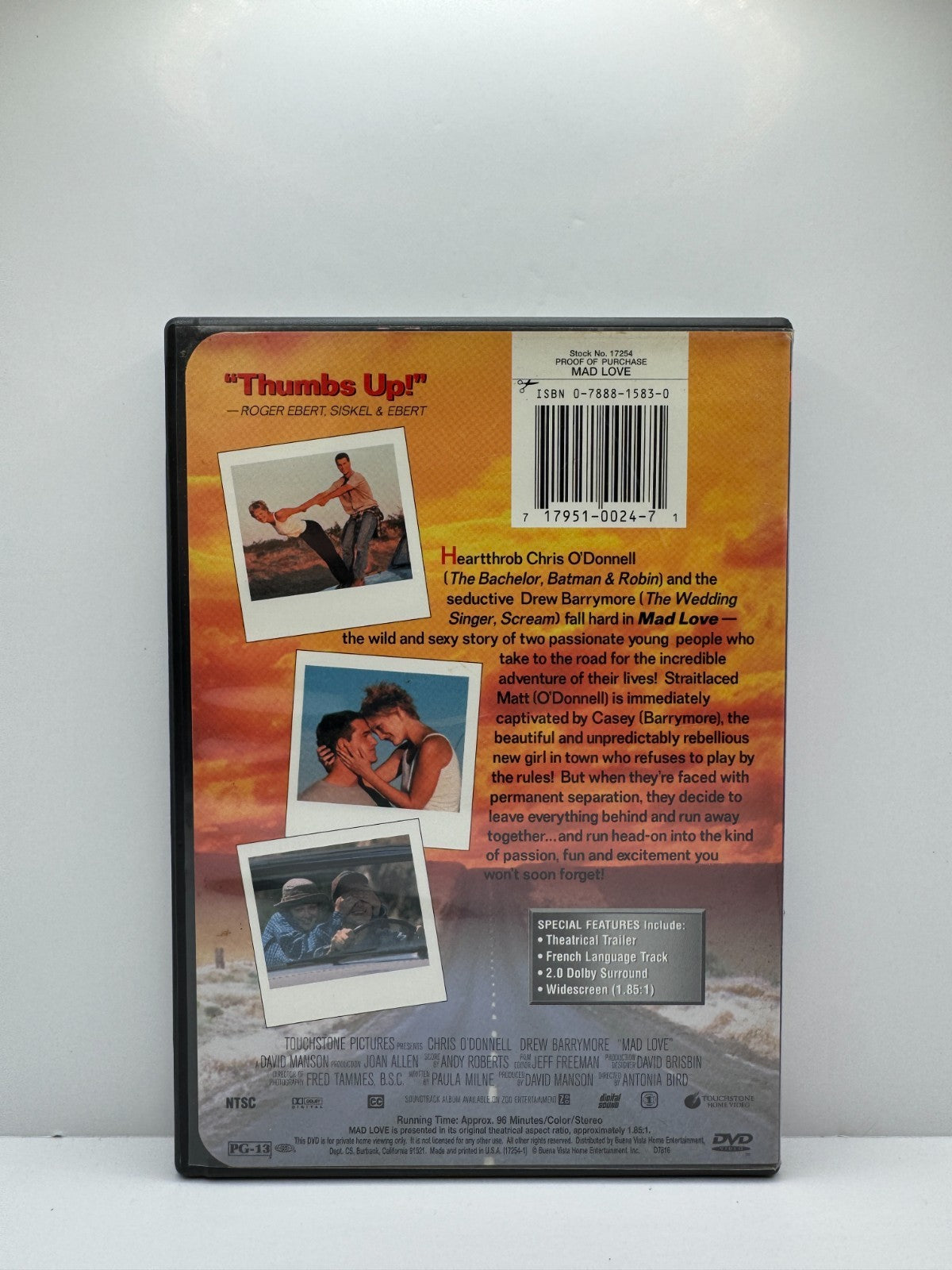 Mad Love (DVD) Drew Barrymore Romance