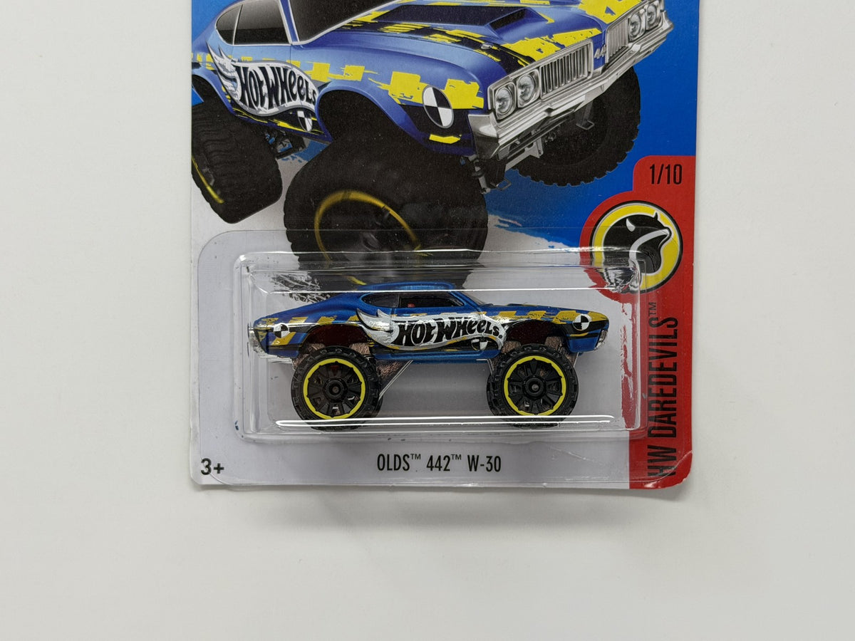 Hot Wheels HW Daredevils Oldsmobile 442 W-30 1:64 Diecast Blue