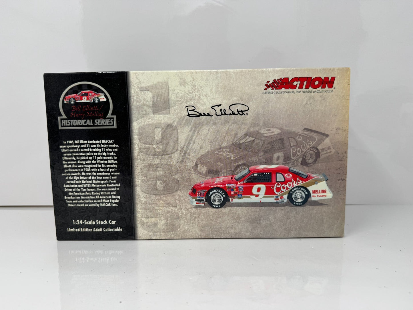 Action NASCAR Historical Bill Elliott #9 Coors 1985 Thunderbird 1:24 Diecast