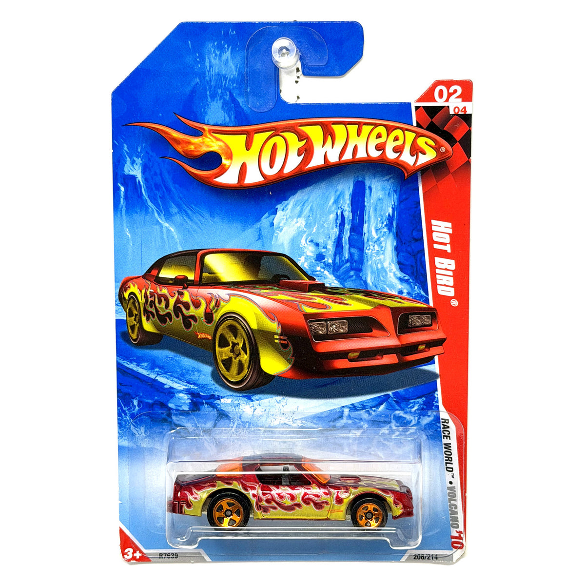 Hot Wheels Race World Volcano Pontiac Hot Bird 1:64 Diecast Red