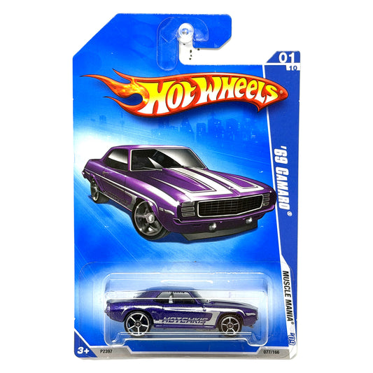 Hot Wheels Muscle Mania 1969 Chevrolet Camaro 1:64 Diecast Blue