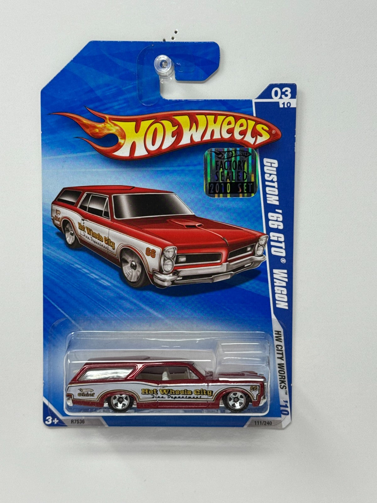 Hot Wheels City Works Custom 1966 Pontiac Wagon 1:64 Diecast Factory Sealed