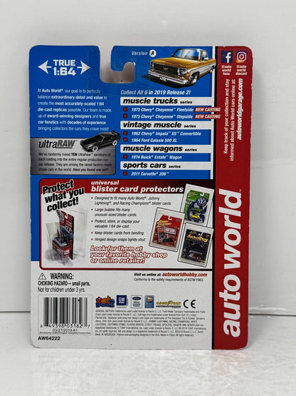 Auto World Muscle Trucks 1973 Chevy Cheyenne Stepside 1:64 Diecast