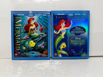 The Little Mermaid (Blu-ray) Disney Animated 3-Movie Collection Set