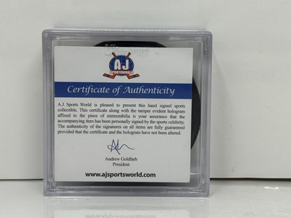 Bernie Parent Toronto Maple Leafs Signed NHL Autograph Puck Silver Auto COA AJ's