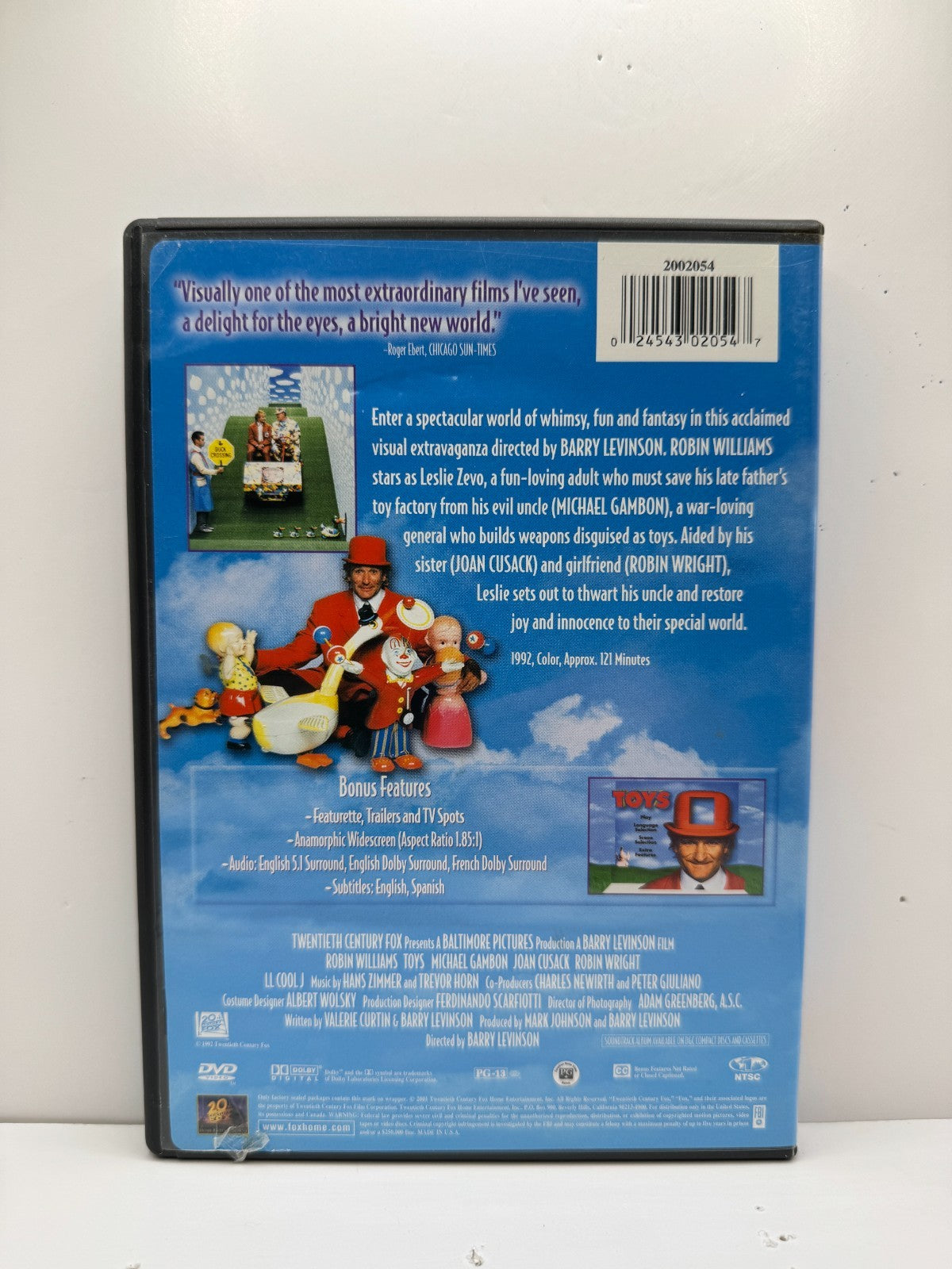 Toys (DVD) Robin Williams Family Fantasy