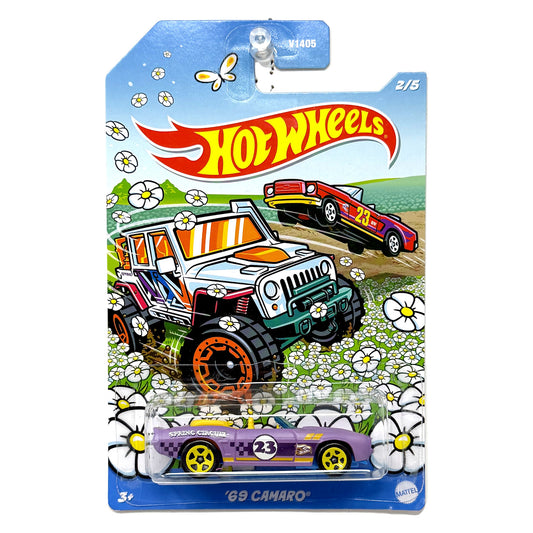 Hot Wheels Spring Series 1969 Chevrolet Camaro 1:64 Diecast Purple