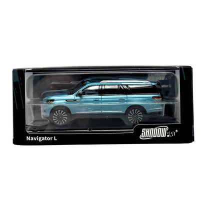 Shadow Pro Lincoln Navigator L Blue 1:64 Diecast