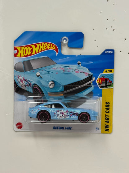 Hot Wheels Art Cars Datsun 240Z 1:64 Diecast Light Blue