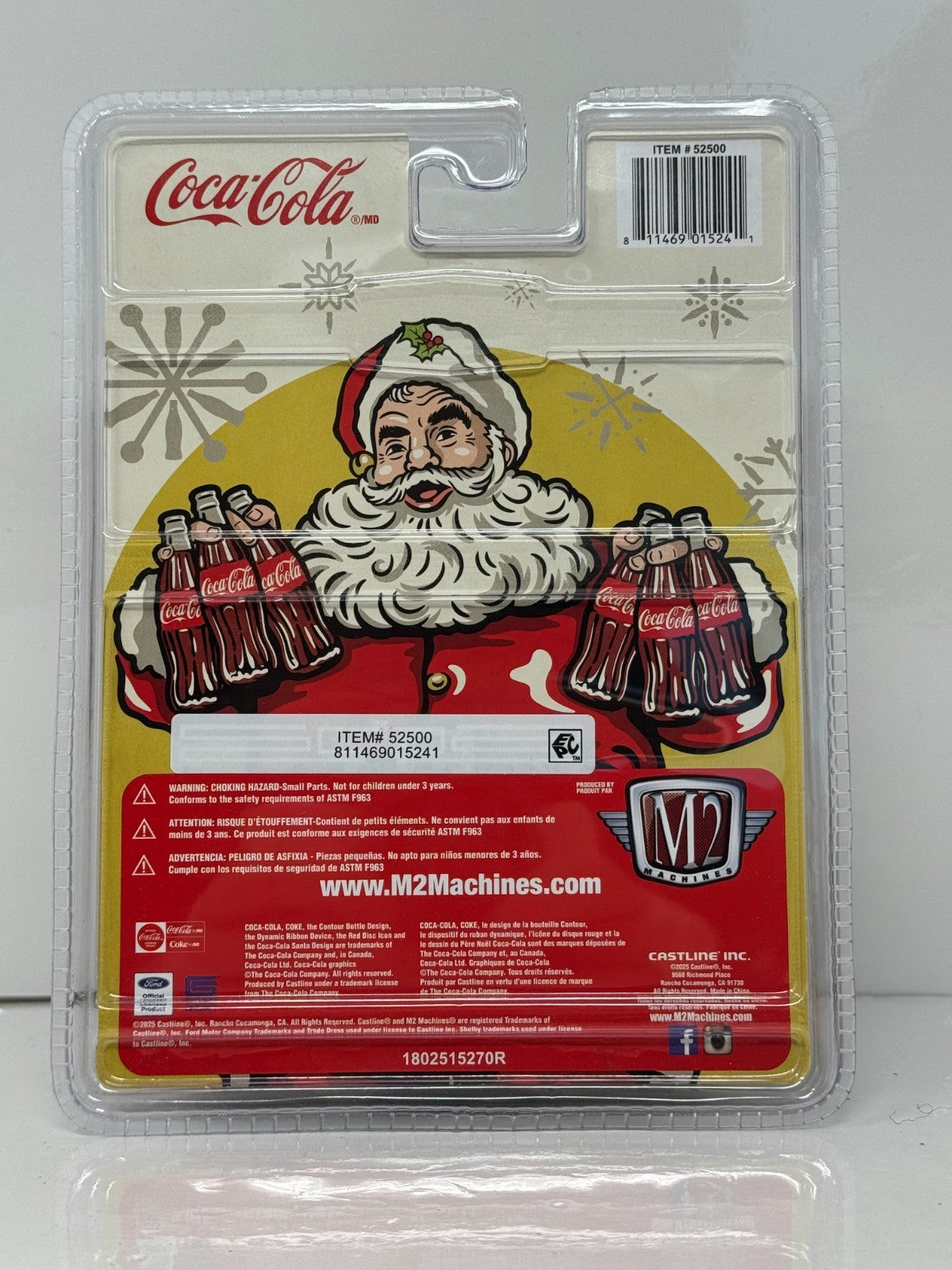 M2 Machines Coca-Cola Holiday 1965 Shelby 427 Cobra 1:64 Diecast