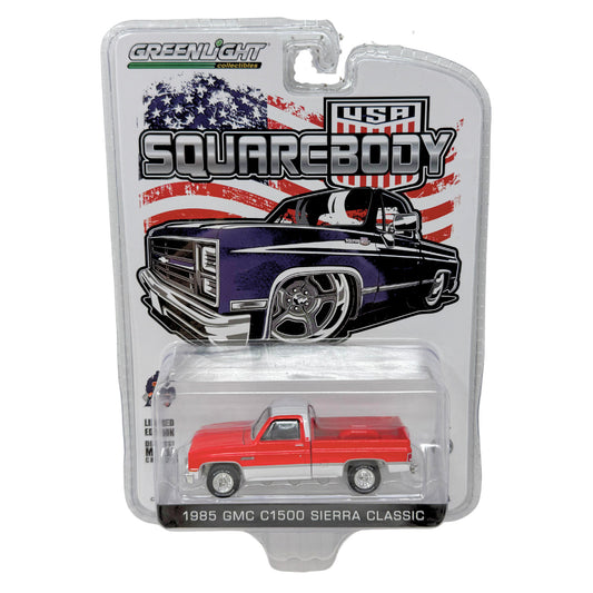 Greenlight USA Squarebody 1985 GMC C1500 Sierra Classic 1:64 Diecast