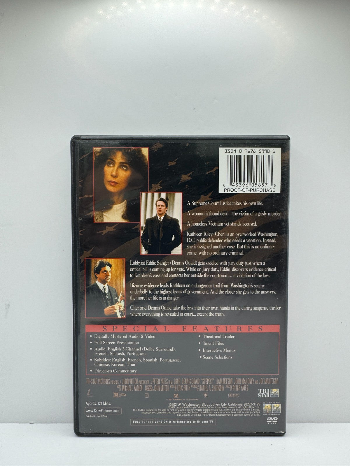 Suspect (DVD) Cher Thriller
