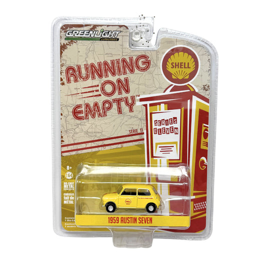 GreenLight Running On Empty Shell 1959 Austin Seven 1:64 Diecast