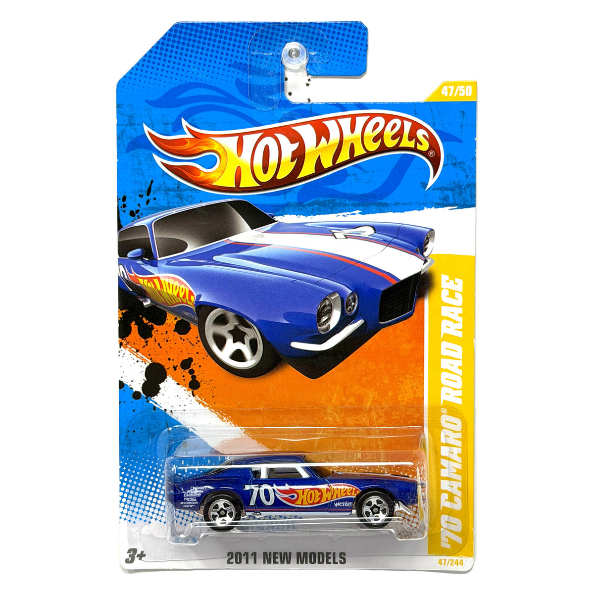 Hot Wheels 2011 New Models 1970 Chevrolet Camaro Road Race 1:64 Diecast Blue