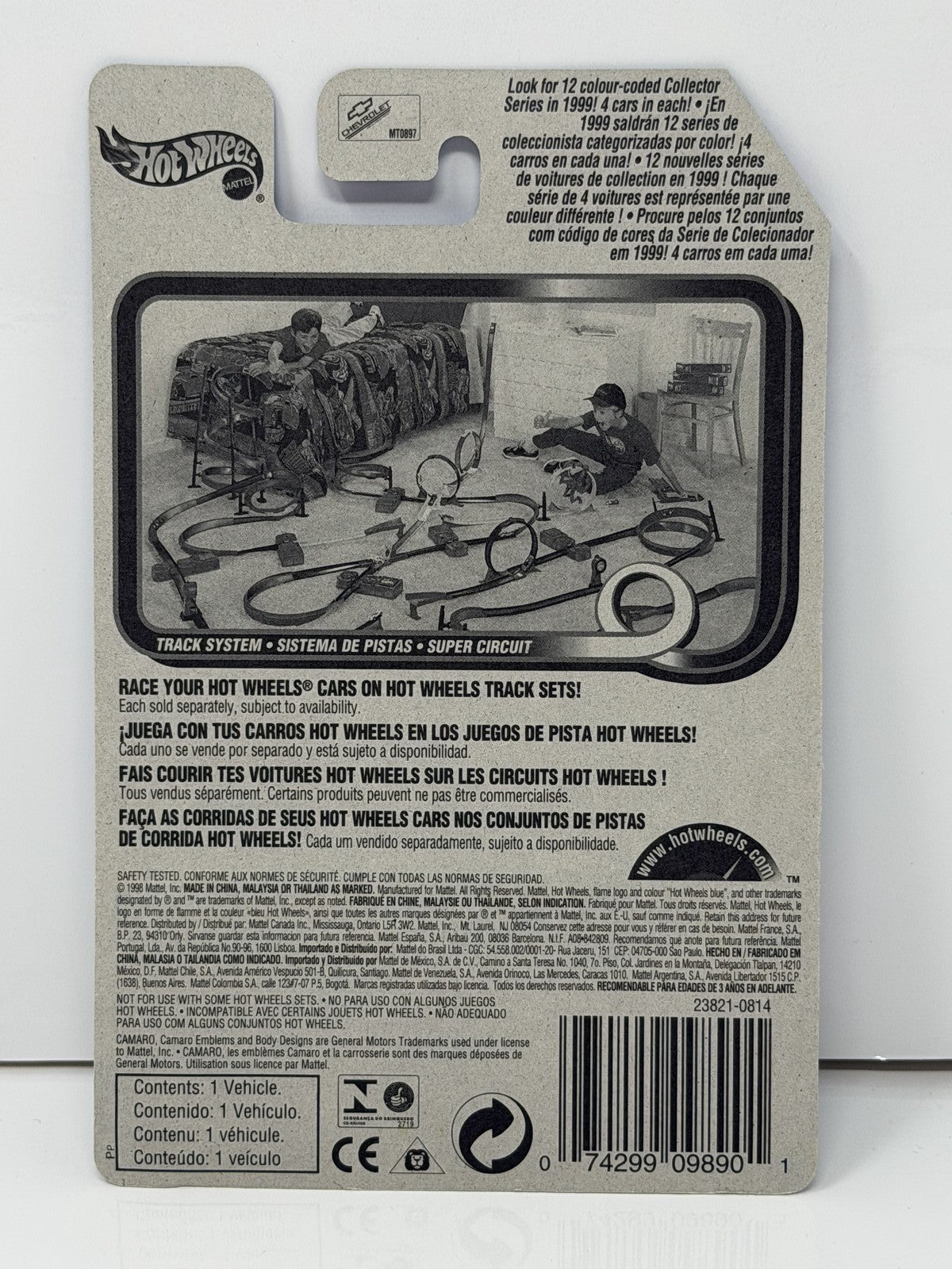Hot Wheels 1967 Chevrolet Camaro 1:64 Diecast Silver