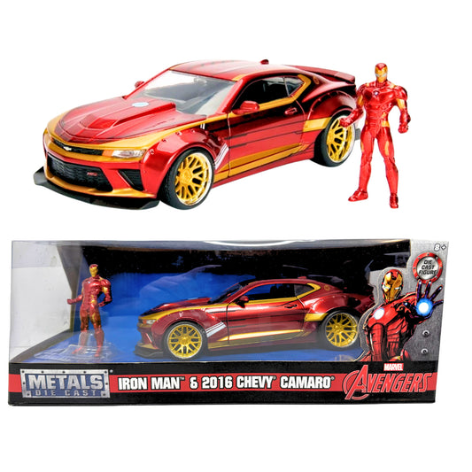 Jada Toys Marvel Avengers Iron Man 2016 Chevrolet Camaro SS 1:24 Diecast