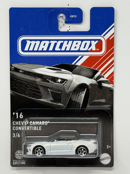 Matchbox 2016 Chevrolet Camaro Convertible 1:64 Diecast White