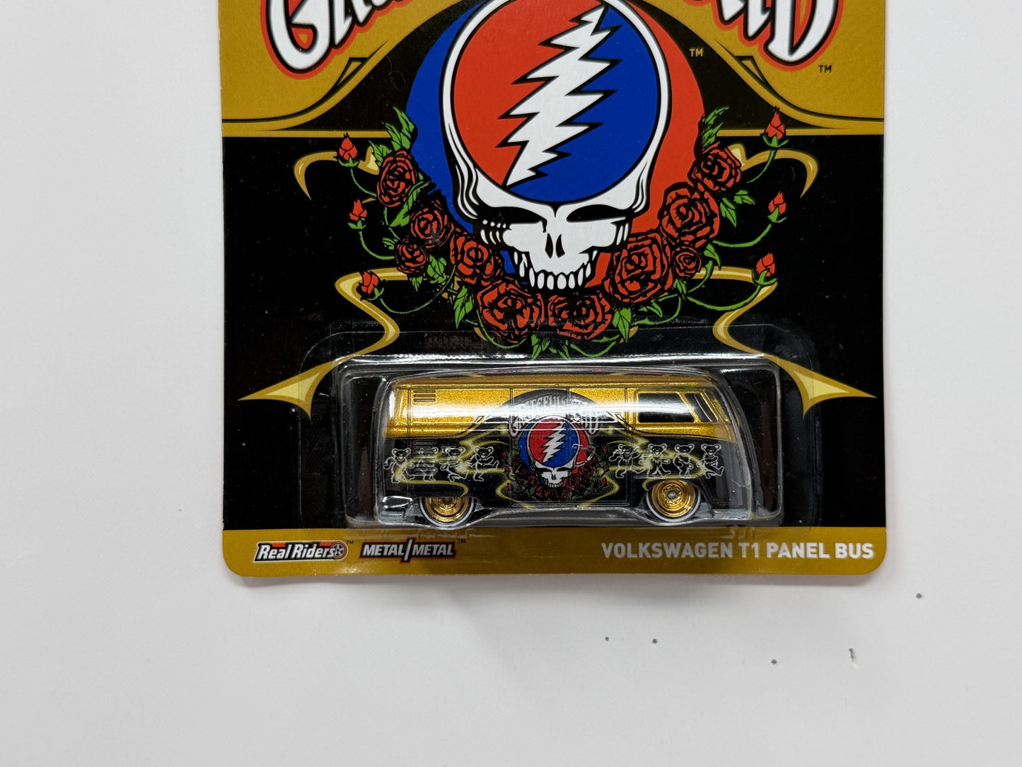 Hot Wheels Grateful Dead Volkswagen T1 Panel Bus 1:64 Diecast Real Riders