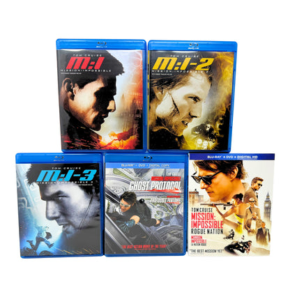 Mission Impossible 1-5 Blu-ray Movie Collection Tom Cruise Action Spy Set