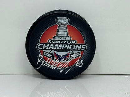 Andre Burakovsky Washington Capitals Signed NHL Autograph Puck Silver Auto
