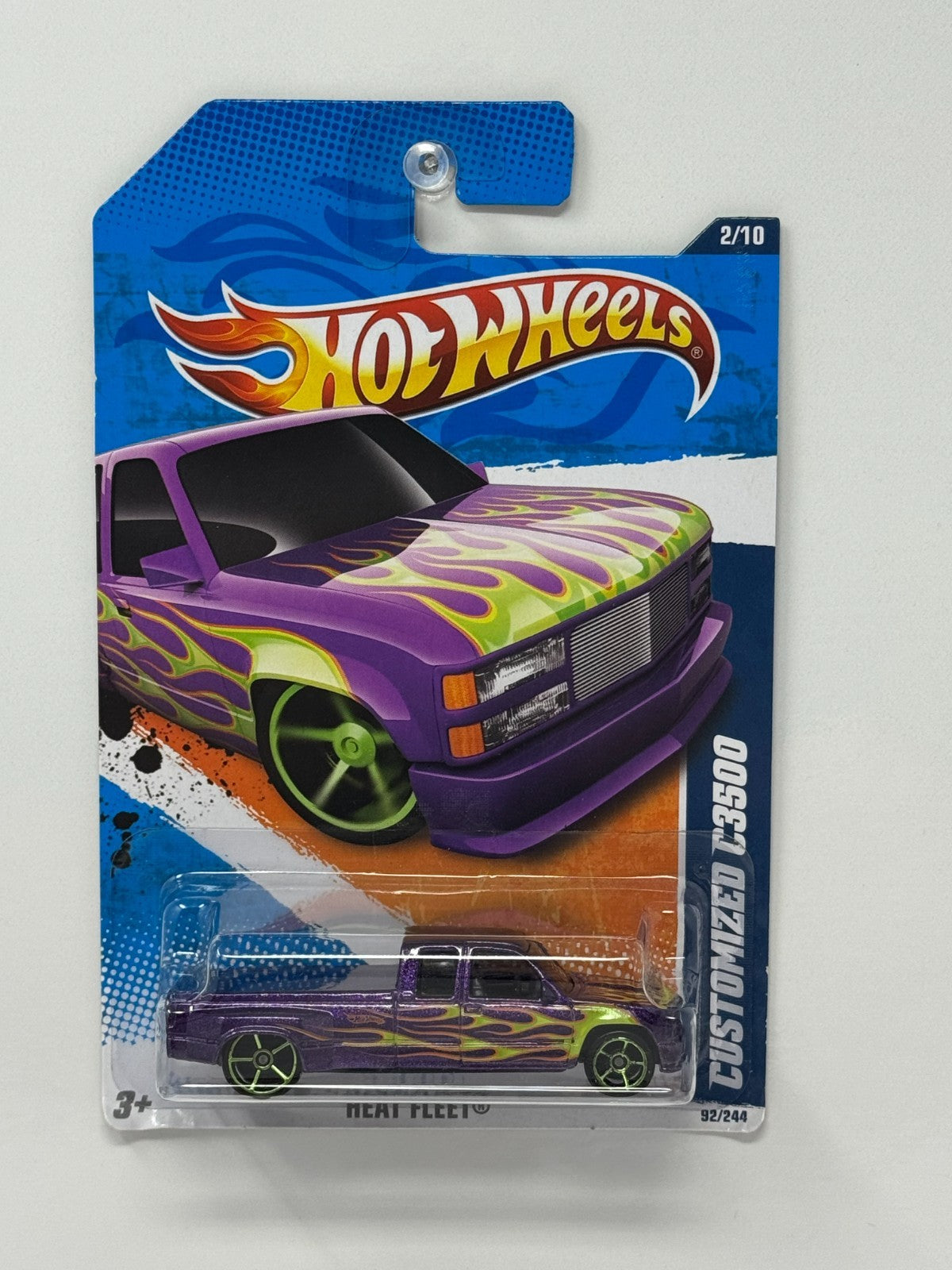 Hot Wheels Heat Fleet 1988 Customized Chevy C3500 1:64 Diecast