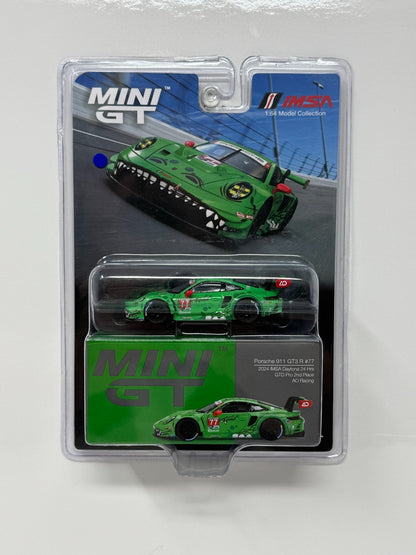 Mini GT IMSA Porsche 911 GT3 R #77 AO Racing 1:64 Diecast