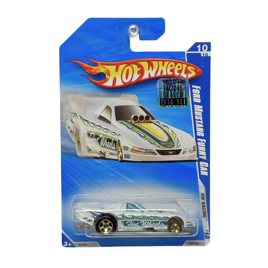 Hot Wheels Racing Ford Mustang Funny Car 1:64 Diecast Factory Sealed White