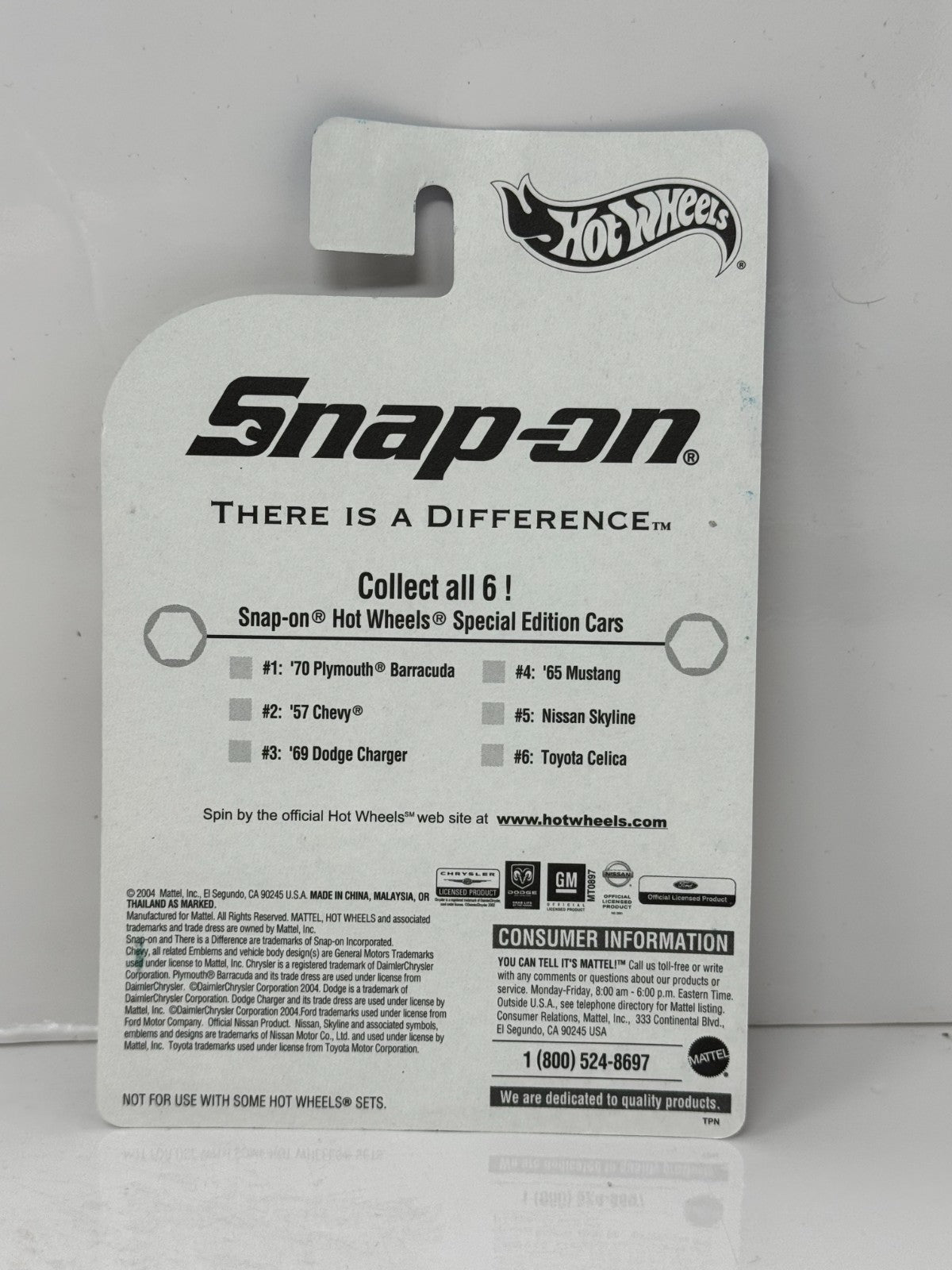 Hot Wheels Snap-On 1965 Ford Mustang 1:64 Diecast