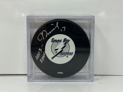 Ruslan Fedotenko Tampa Bay Lightning Signed NHL Autograph Puck Silver Auto