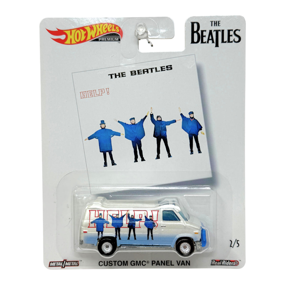 Hot Wheels Premium Beatles Help! Custom GMC Panel Van 1:64 Diecast Real Riders