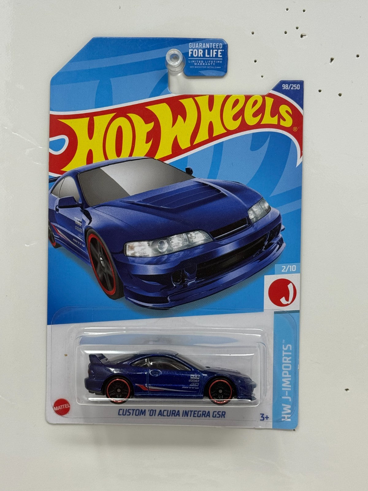 Hot Wheels J-Imports Custom 2001 Acura Integra GSR 1:64 Diecast Blue