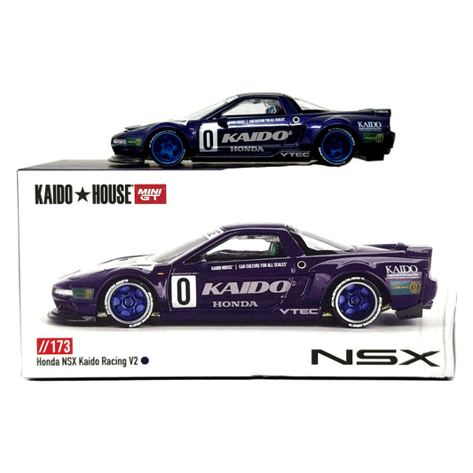 Kaido House MINI GT Honda NSX Kaido Racing V2 1:64 Diecast Purple