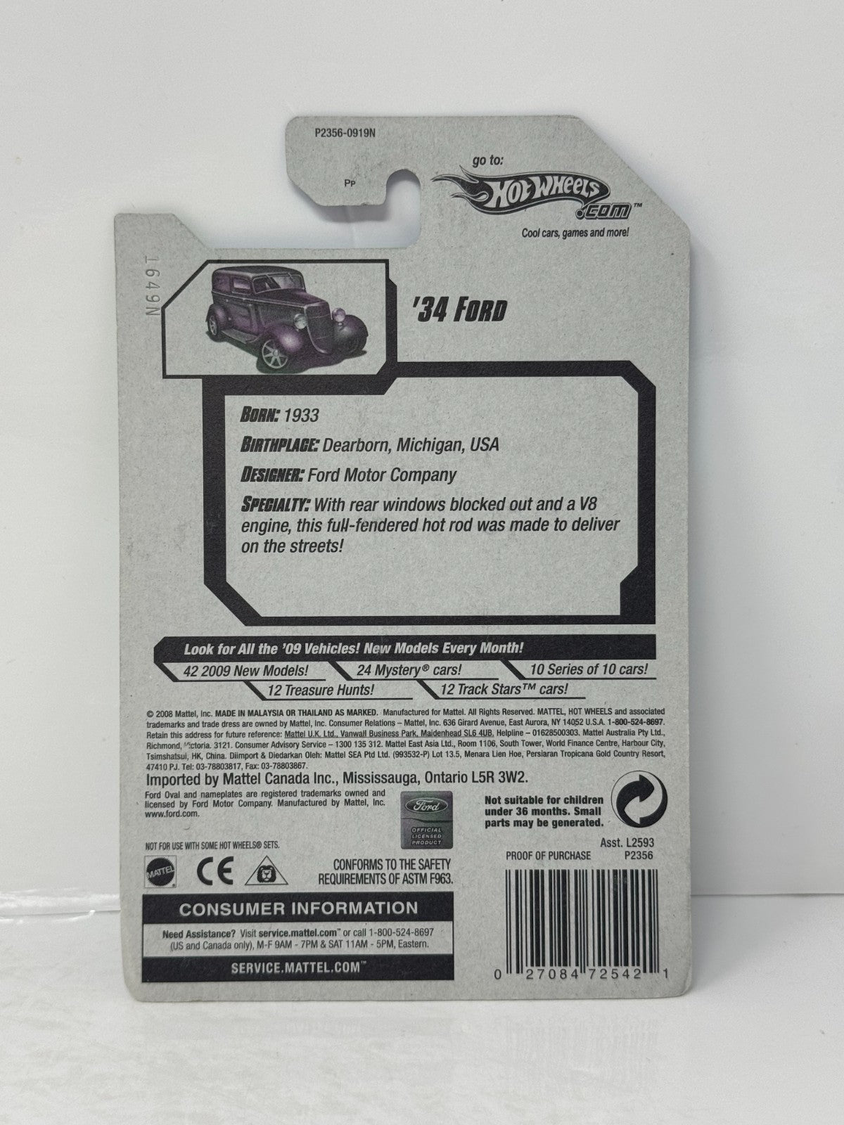 Hot Wheels Treasure Hunt Ford Delivery 1:64 Diecast