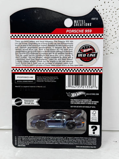 Hot Wheels RLC Red Line Club Porsche 959 1:64 Diecast
